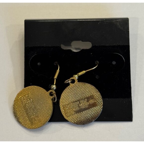 Vintage 90s NFL Pittsburgh Steelers Football Earrings Jewlery Peter David Inc - Picture 2 of 5